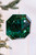 6” Emerald Acrylic Square Precious Gem Ornament