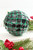 12cm Emerald Honeycomb Christmas Ball Ornament