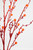 Jeweled Bead Branch - Red Christmas Spray Close Up