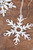 7.75” Holiday Metal Snowflake Ornaments Square