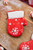 3.75” Clay Dough Holiday Mitten Ornament