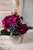 Valentine's Day Floral Arrangement with Real Touch Rose - Plum