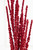 33” Red Glitter Cluster Berry Spray Close Up