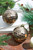 Brown Hammered Ornament Ball