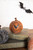 Orange Small Resin Vintage Vibes Pumpkin with Bat