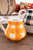 4” Dolomite Pumpkin Shaped Buffalo Check Mug (Orange)