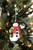 4” Resin Traditional Snowman with Red Scarf Ornament