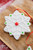 4” Snowflake Cookie Ornament - Red Middle