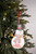 8.27” Metal Holiday Snowman Ornament "Merry Christmas"