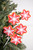 24” Red and White Snowflake Stem