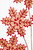 25” Cork And Felt Gingerbread Snowflake Stem Close Up