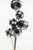 5” Black & White Buffalo Check Plaid Ball Spray
 Close Up