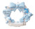3" Baby Boy Wreath Customizable Ornament Close Up
