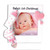 4" Baby Girl's 1st Christmas Customizable Ornament Close Up