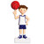 4" Boy Basketball Player Customizable Ornament Close Up