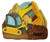 3" Excavator Customizable Ornament Close Up