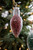 Red 6.5"Plastic Clear Retro Light Bulb Ornament