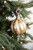 8" Round Antique Gold Finial Ornament