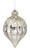 Onion shaped Christmas Ornament Champagne