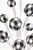 26" Black Plaid Holiday Ornament Spray Close Up