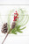 18" Pine Berry Pinecone Spray
