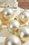 2.5” Champagne & Gold Matte Ornaments - Set of 12