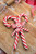 Clay Dough Candy Canes Ornament