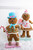 20” Fabric Pastel Gingerbread Man/Lady