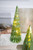 Lit Green Glass Tree Large