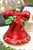 Red Glass Bell Ornament