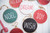 5” Holiday Wishes Wooden Disc Ornament- Set of  10