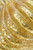 3.75” Gold Glass Glitter Ridged Onion Ornament Close Up