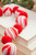 Ball Garland with Red & White Peppermint Stripes