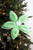 22” Poinsettia Stem - Frozen Green