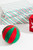4” Gumdrop Ball Ornament - Red/Green