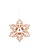 9” Ginger White Snowflake Ornament