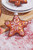 3” Glass Gingerbread Ornament - Star