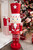 35.8” Resin Red and White Peppermint Nutcracker Decoration