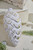 8" White Matte Pinecone Ornament