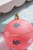 4" Pink With Arrows Ball Ornament Close Up