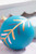 4" Aqua Ball Ornament Close Up