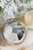 5" Round Antique Silver Mercury Glass Ball Ornament