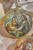 5" Glass Disc Nativity Ornament Mary & Joseph