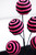 Black and Pink Swirl Ball Spray