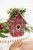 6.25” Plaid Birdhouse with Pine Accent Ornament
Square Bottom