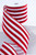 2.5" x 10 Yard Red & White Striped Wired Ribbon Close Up
