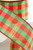 2.5” x 10 Yard Plaid Red/Green/Gold Shimmer Christmas Ribbon Close Up