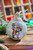 4” Glass Vintage Santa Bearing Gifts Ball Ornament