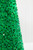 18"-24" Green Sequin Cone Tree - Set of 2 Close Up