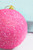 5” Pink Iced Ball Ornament
